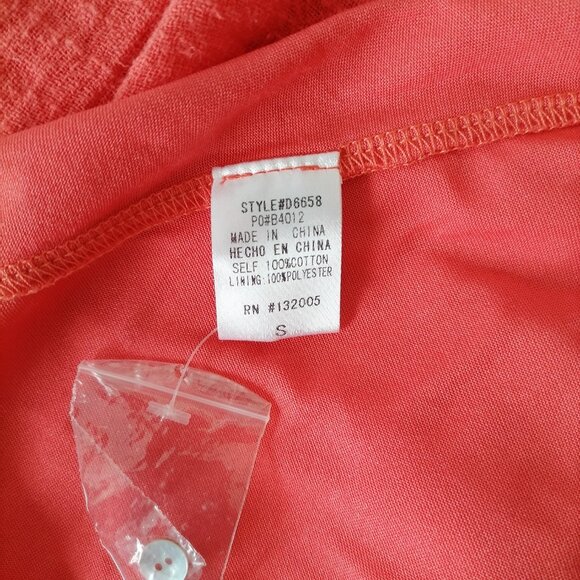 Entro Women's Pink Tasseled Diamond Print Boat Neck Sleeveless Dress Size Small - Picture 6 of 7